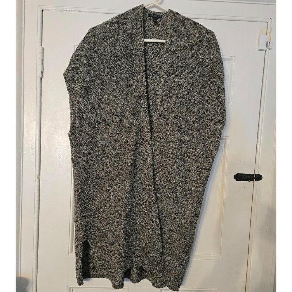 Eileen Fisher Woman Sweater Vest Black and White, Size 1X